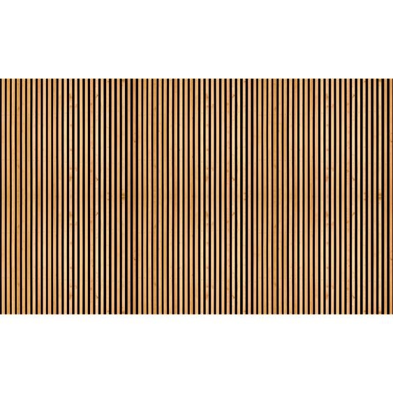 Sticker tête de lit lattes de bois contemporaines H120 x L200 cm