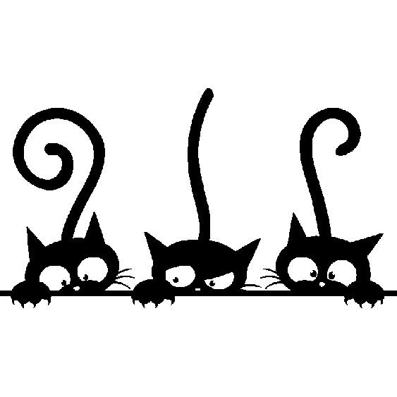 Sticker Triplés de chats