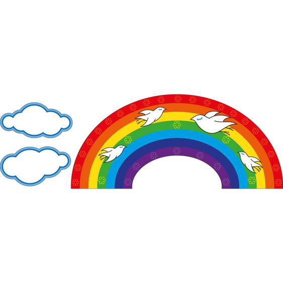 Stickers Arc-en-ciel et Oiseaux