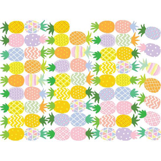 Stickers enfant 60 ananas