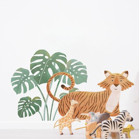 Stickers feuille Monstera YATSUNI vert