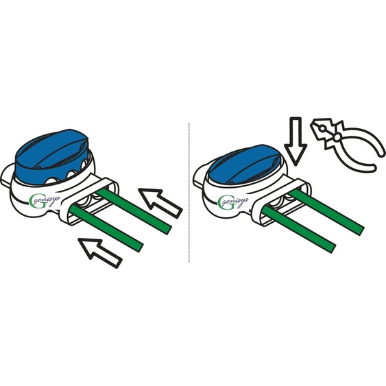 Stiga Autoclip ® compatible Connecteurs de câble Fil de réparation Bornes de connexion Robot de tonte - étanche |Original 3M, Contenu:1000x314