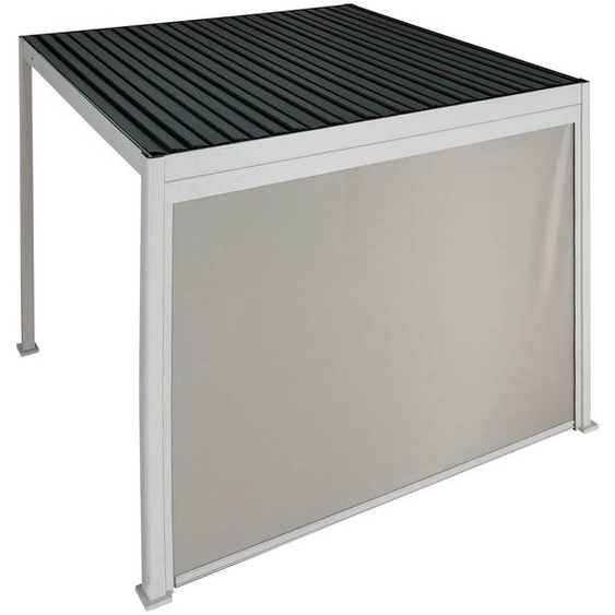 Store EVORA Argile Pour Côté 3 m - 2,7 x 2,3 Aluminium, Texaline Hespéride