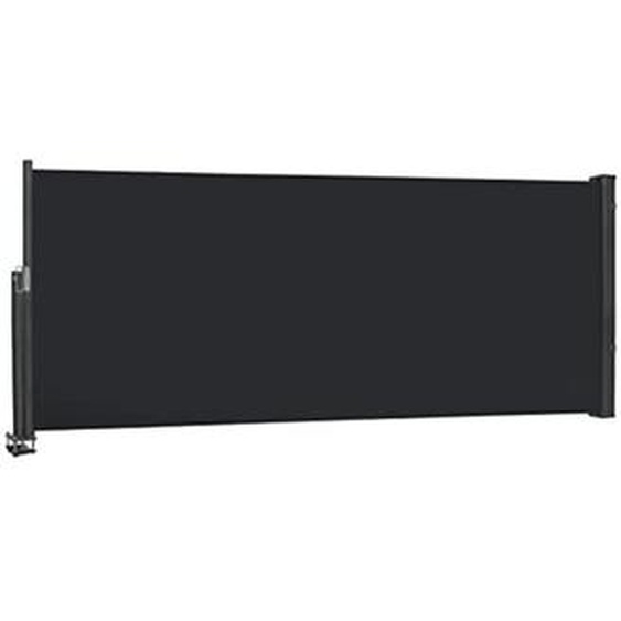 Hengmei - Store Latéral 100 x 300cm Brise-vue extensible - Opaque - Protection uv - Store latéral avec poignée, anthracite naizy