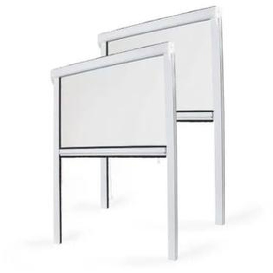 Avosdim - Store Moustiquaire Recoupable pvc Blanc - l 100 x h 160 cm - Lot 2