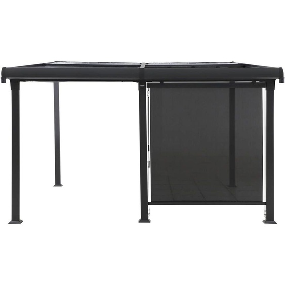 Store pour pergola ENOLIE Ardoise 2 m - 1/2 côté Texaline Hespéride