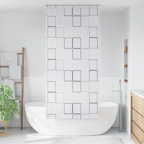 Rideau De Douche Imperméable Motif Feuilles Vertes - 150x180 Cm, Polyester, Livré Avec Crochets