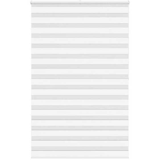 Store zèbre blanc 145x200 cm largeur du tissu 140,9cm polyester