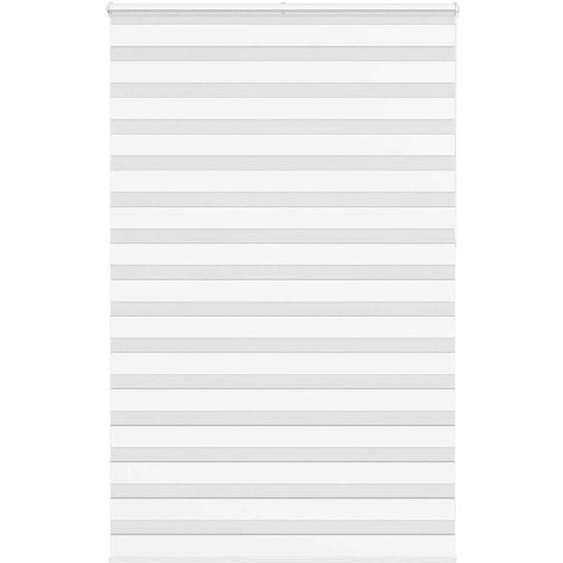 Store zèbre blanc 145x230 cm largeur du tissu 140,9cm polyester