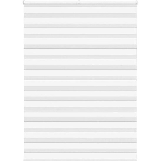 Store zèbre blanc 160x200 cm largeur du tissu 155,9cm polyester