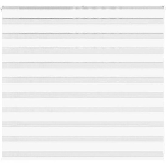 Store zèbre blanc 165x100 cm largeur du tissu 160,9cm polyester