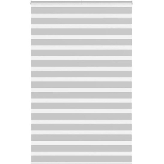 Store zèbre gris clair largeur du tissu 140,9 cm polyester
