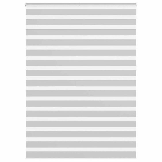 Store zèbre gris clair largeur du tissu 155,9 cm polyester