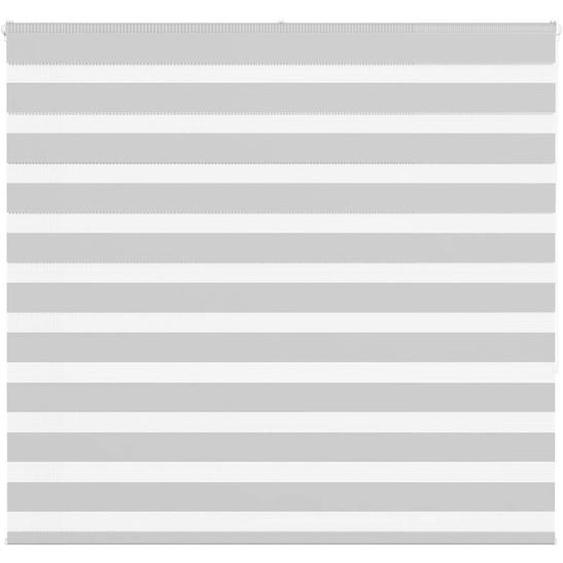 Store zèbre gris clair largeur du tissu 155,9 cm polyester