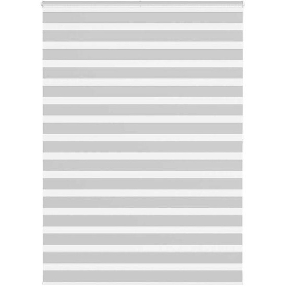 Store zèbre gris clair largeur du tissu 160,9 cm polyester