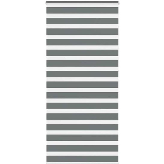 Store zèbre gris foncé largeur du tissu 100,9 cm polyester