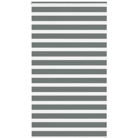 Store zèbre gris foncé largeur du tissu 115,9 cm polyester