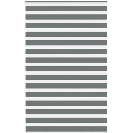 Store zèbre gris foncé largeur du tissu 140,9 cm polyester