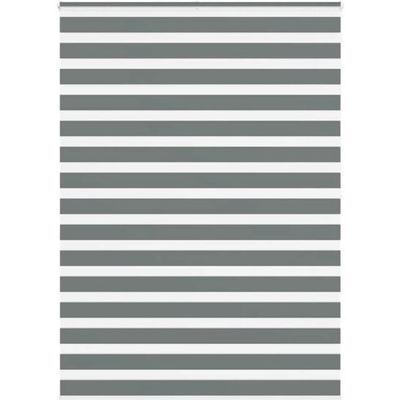 Store zèbre gris foncé largeur du tissu 150,9 cm polyester