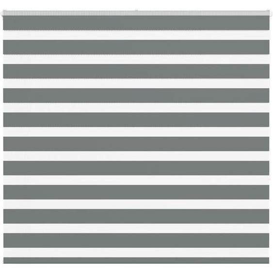Store zèbre gris foncé largeur du tissu 155,9 cm polyester