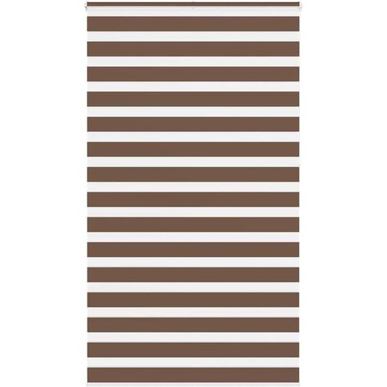 Store zèbre marron 125x230cm largeur du tissu 120,9cm polyester