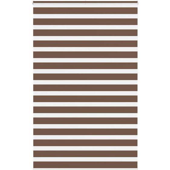 Store zèbre marron 145x230cm largeur du tissu 140,9cm polyester