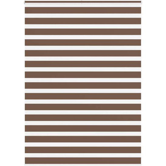 Store zèbre marron 155x230cm largeur du tissu 150,9cm polyester