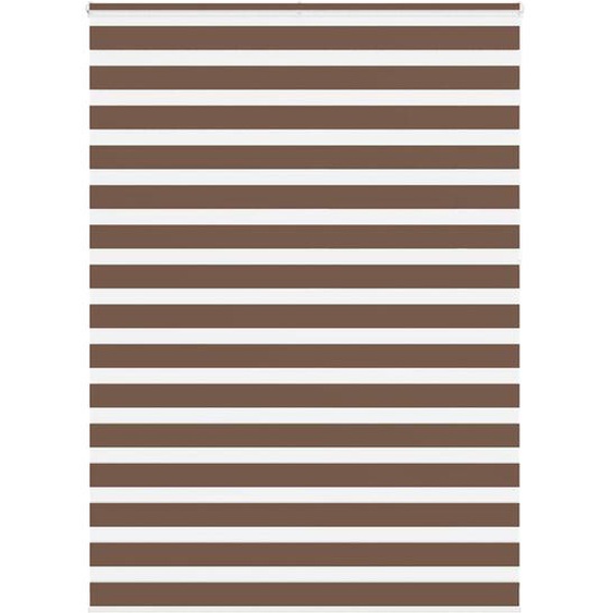Store zèbre marron 165x230cm largeur du tissu 160,9cm polyester