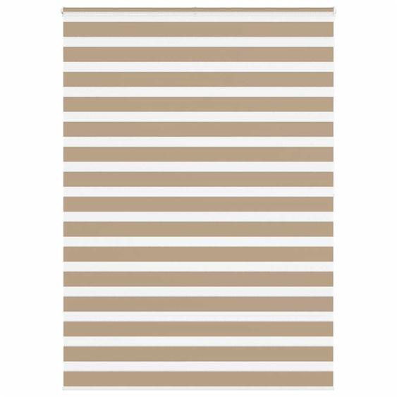 Store zèbre marron sable largeur du tissu 150,9 cm polyester