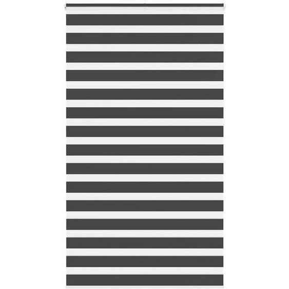 Store zèbre noir 120x230 cm largeur du tissu 115,9 cm polyester