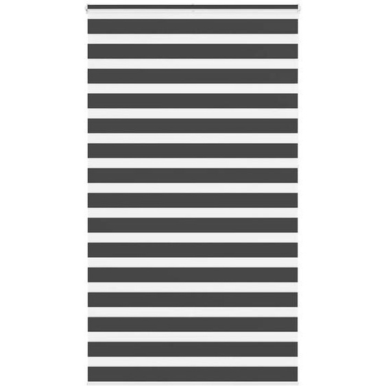 Store zèbre noir 130x230 cm largeur du tissu 125,9 cm polyester