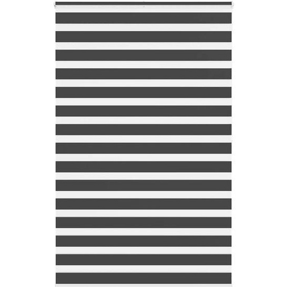 Store zèbre noir 145x200 cm largeur du tissu 140,9 cm polyester