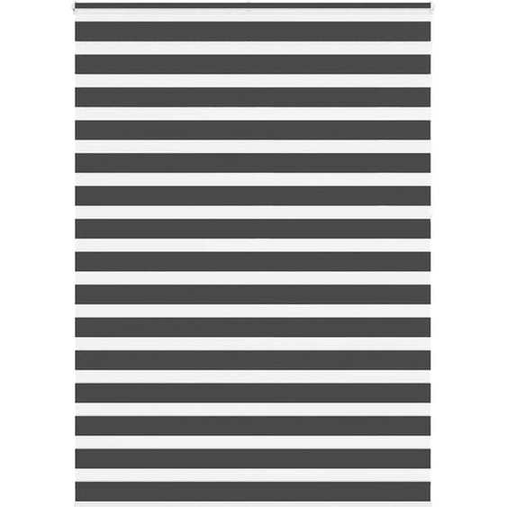 Store zèbre noir 165x230 cm largeur du tissu 160,9 cm polyester