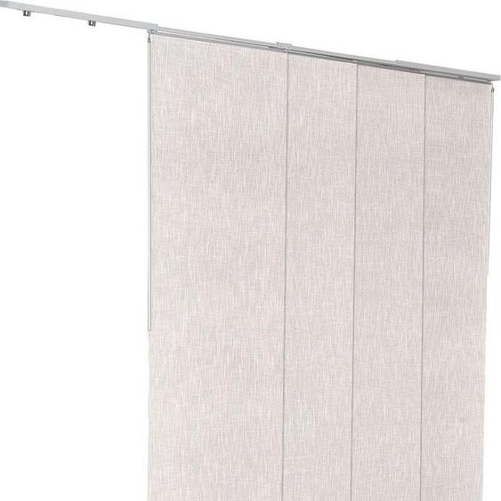 Stores à panneaux coulissants Rail extensible de 116 à 218 cm L Coupeable Gris clair
