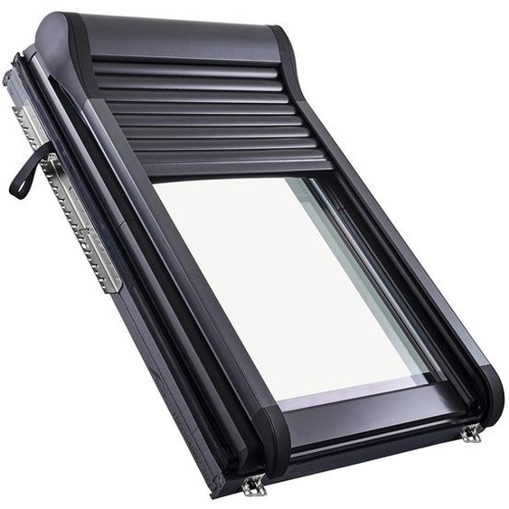 Stores extérieurs manuels, en aluminium double paroi, modèle 094/098, couleur anthracite métallisé