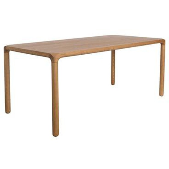 STORM - Table à manger 6 personnes aux bords arrondis en bois