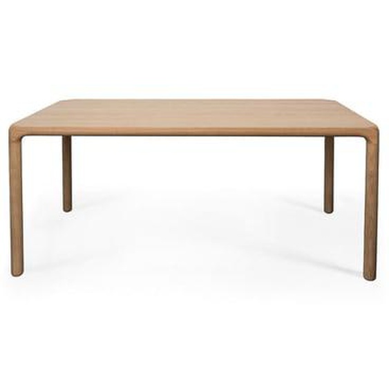 Storm - Table à manger 8 personnes aux bords arrondis en bois