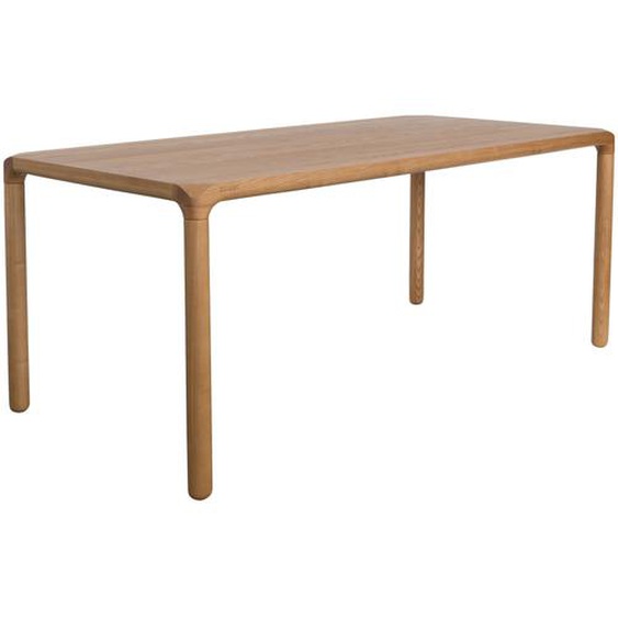 Storm - Table à manger aux bords arrondis en bois 160x90cm - Couleur - Bois clair
