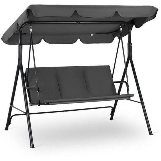 Strattore Balancelle Hollywood Balançoire Swing de jardin 170 x 115 x 153 cm - Anthracite