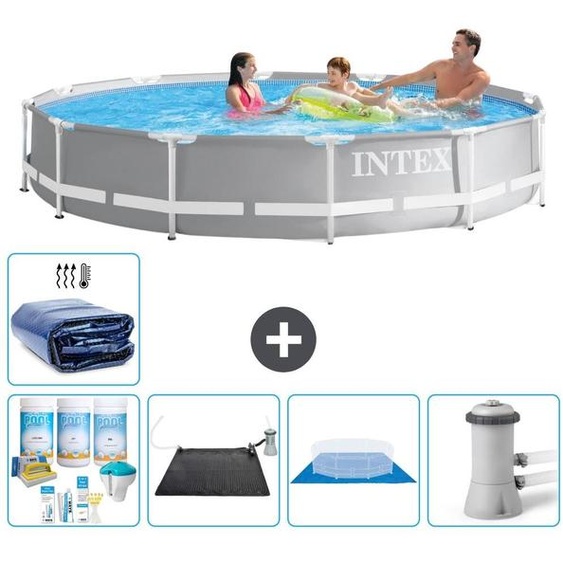 Structure de piscine Prism Frame, modèle rond - 366 x 76 cm - 6 pièces - S20530