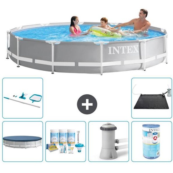 Structure de piscine Prism Frame, modèle rond - 366 x 76 cm - 7 pièces - S31906