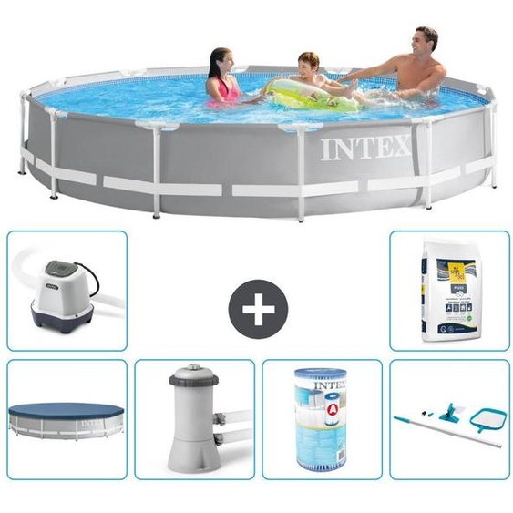 Structure de piscine Prism Frame, modèle rond - 366 x 76 cm - 7 pièces - S31922