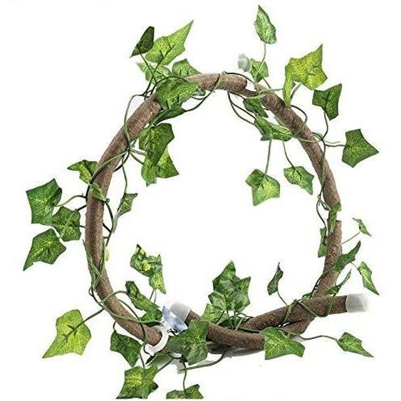 Structure descalade flexible - Décoration pour terrarium - Rotin - PU/Plastique - 100 cm avec ventouses - Accessoire pour reptiles