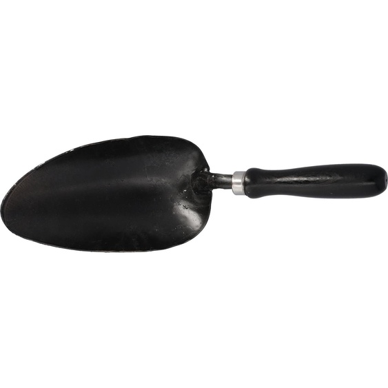 STUBAI Cuillère à charbon 190 mm | acier forgé | manche laqué | modèle ovale | tisonnier professionnel adapté au set de cheminée