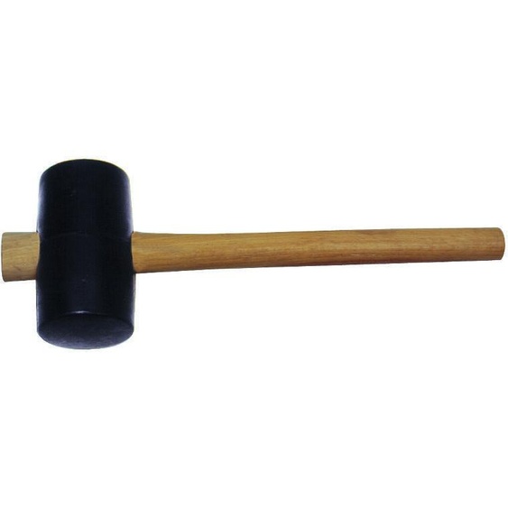 STUBAI Marteau en caoutchouc avec manche blanc 65 mm