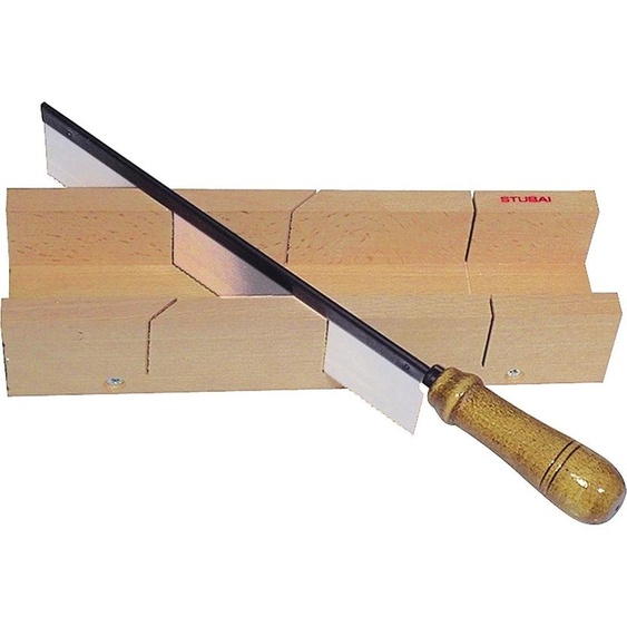 STUBAI Tiroir de coupe en hêtre, avec scie de précision 250mm 300X15