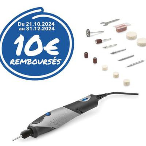 Stylo + outil multi-usage rotatif 2050 avec 15 accessoires