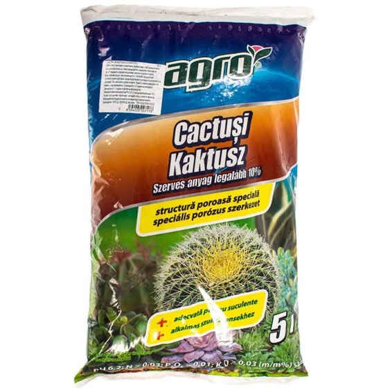 Substrat pour cactus 5L AGRO