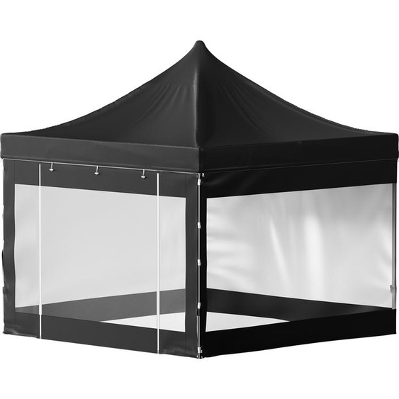 SucceBuy 10x10 ft Tente dabri pop-up, pavillon de terrasse pour lextérieur, résistant aux UV, étanche à leau, protection immédiate avec parois latérales amovibles, noir