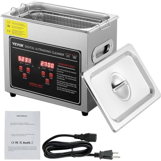 SucceBuy 2L 3L 6L 10L 22L 30L nettoyeur à ultrasons en acier inoxydable Portable nettoyage Machine à laver appareil ménager à ultrasons